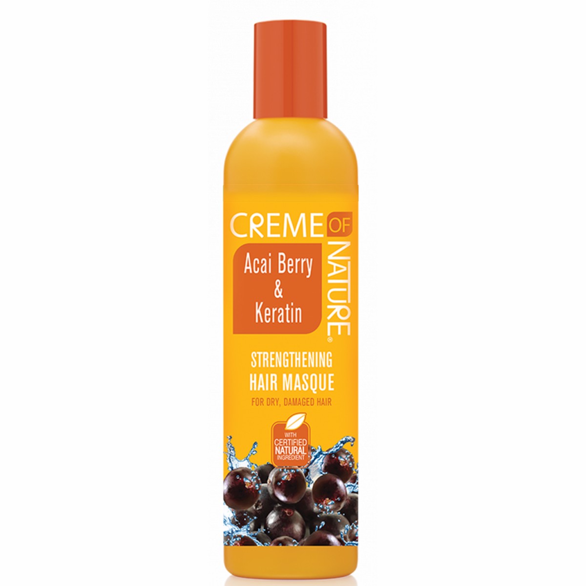 Creme Of Nature Acai Berry & Keratin Hair Masque 12 oz / 355 ml - For Stronger, Revitalized Hair