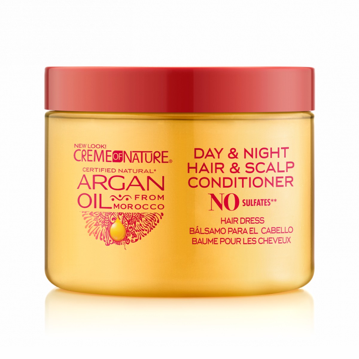 Creme of Nature Argan Oil Day & Night Hair & Scalp Conditioner 4.5 oz / 139 ml - For Dry Hair & Scalp Hydration & Shine