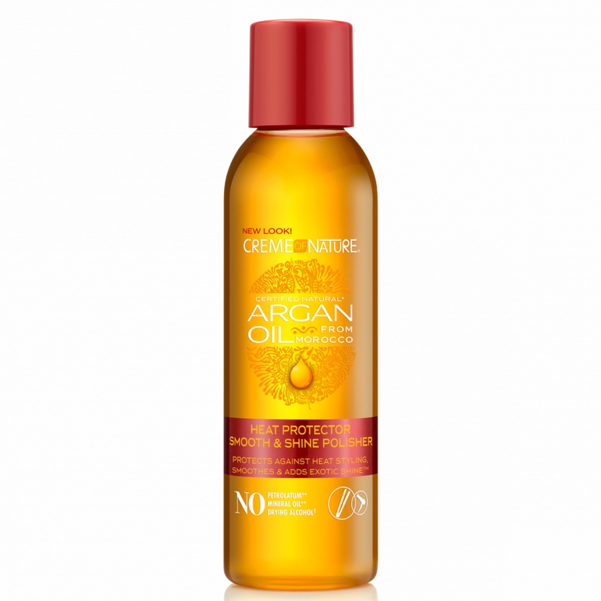 Creme Of Nature Argan Oil Gloss & Shine Polisher 4 oz / 118 ml - For Smooth, Shiny Hair & Heat Protection