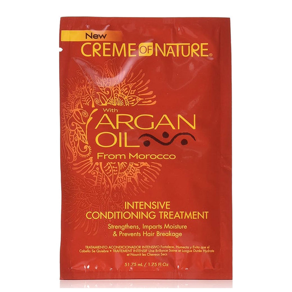 Creme of Nature Argan Oil Intensive Conditioning Treatment Sachet 1.5 oz / 51 ml - For Deep Conditioning & Breakage Prevention