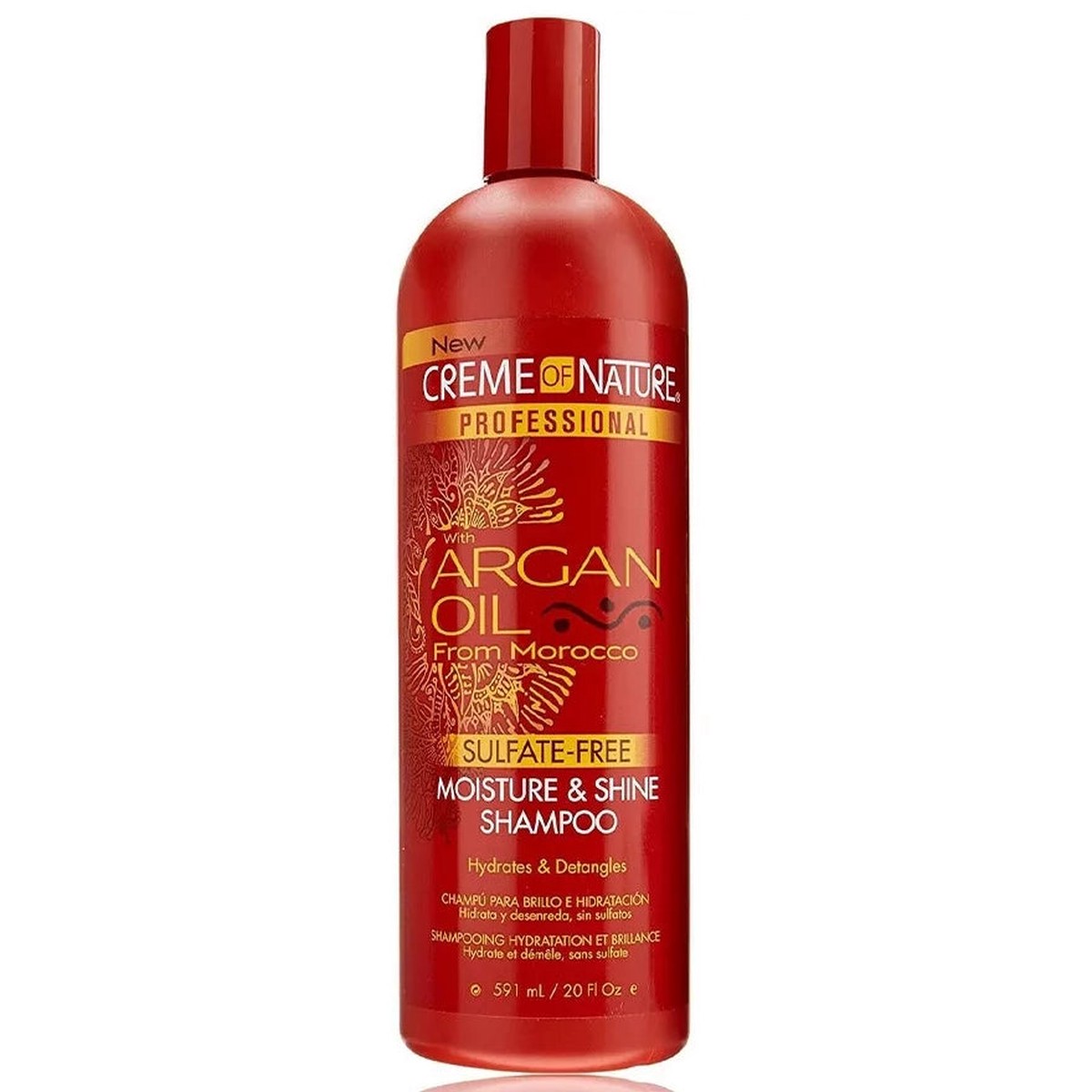 Creme Of Nature Argan Oil Sulfate-Free Moisture & Shine Shampoo 20 oz / 591 ml - Hydrating & Strengthening