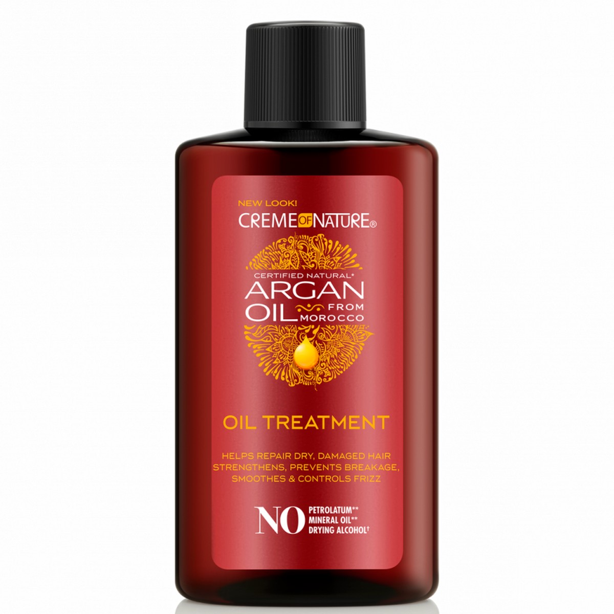 Creme Of Nature Argan Oil Treatment 3 oz / 89 ml - For Frizz Control, Shine & Damaged Hair Repair
