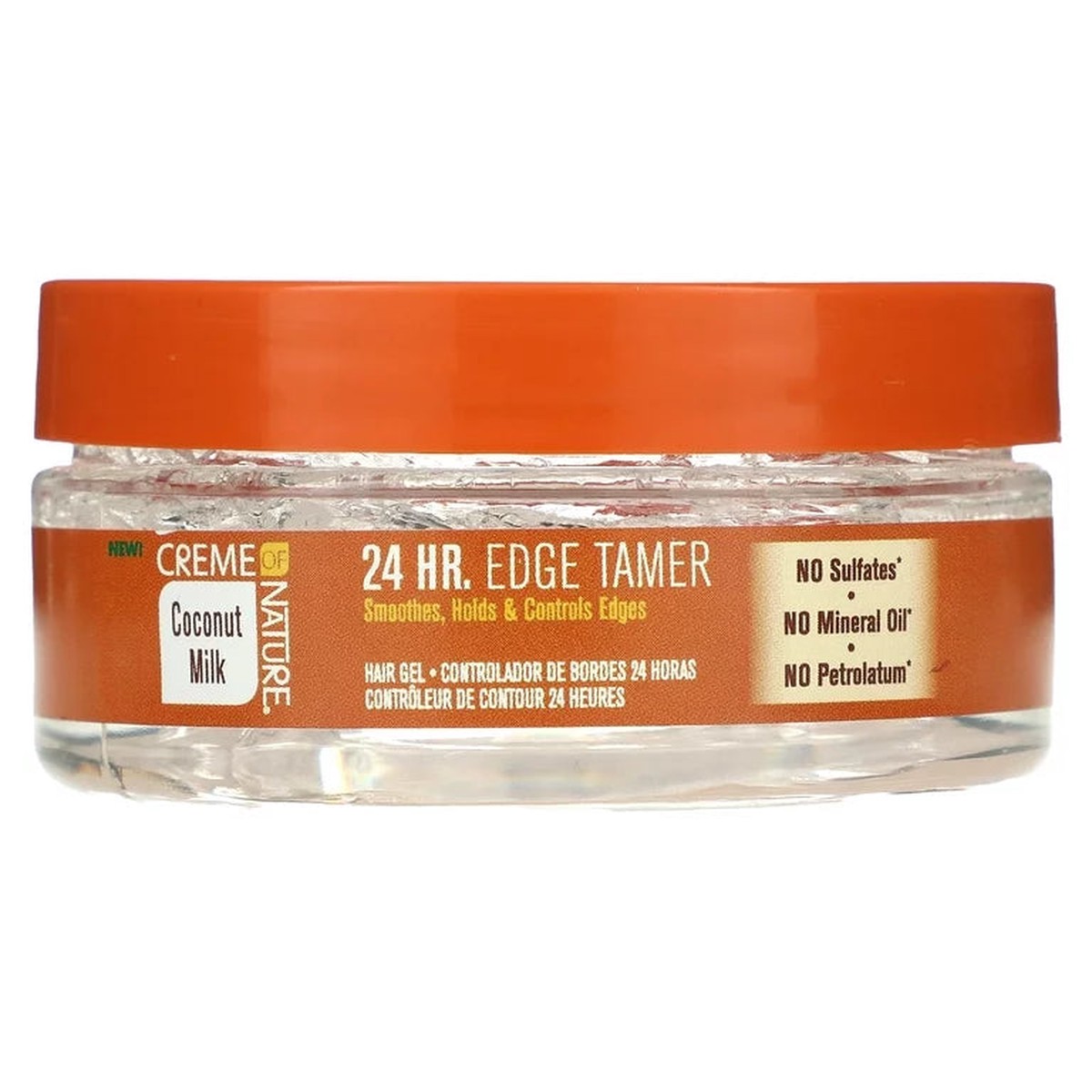 Creme of Nature Coconut Milk 24 Hr. Edge Tamer 2 oz / 67 ml - For Sleek Styles & Natural Curls