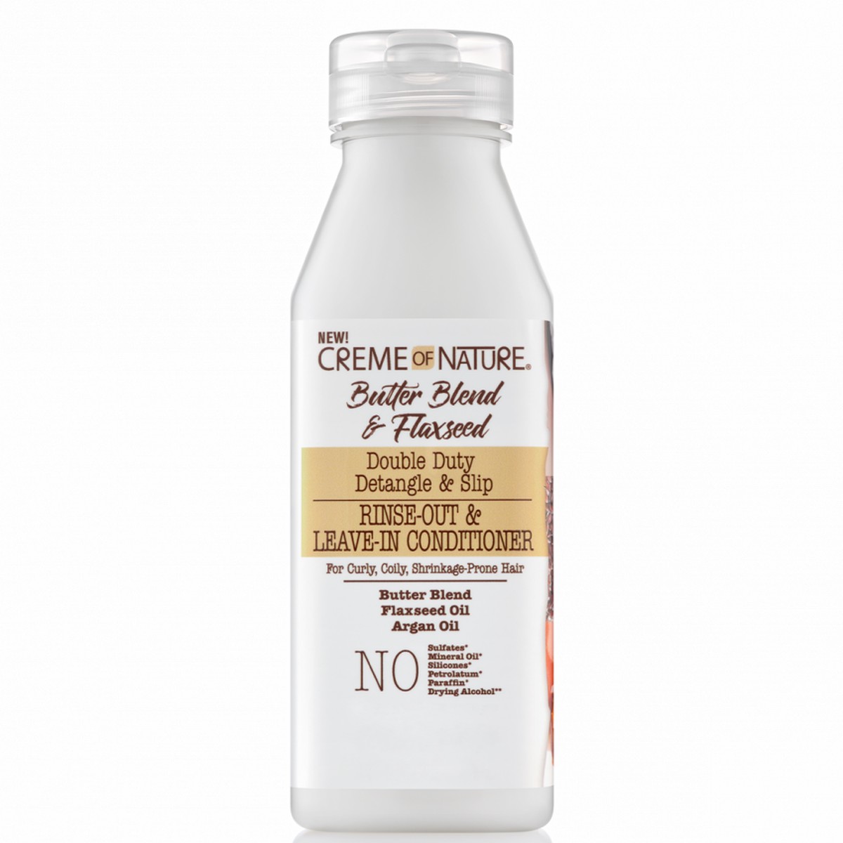 Creme of Nature Double Duty Detangle & Slip Rinse-Out & Leave-In Conditioner 12 oz / 355 ml - For Versatile Hair Conditioning & Detangling