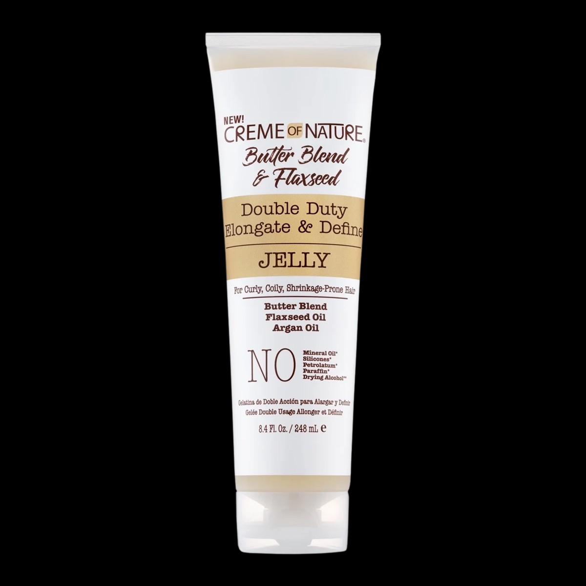 Creme of Nature Double Duty Elongate & Define Jelly 8.5 oz / 248 ml - For Elongated, Defined Curls & Frizz Control