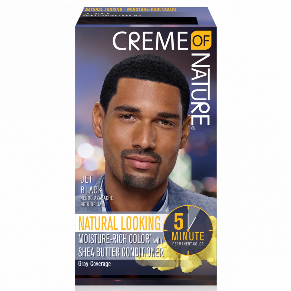 Creme Of Nature Moisture-Rich Hair Color For Men - 5-Minute Natural Grey Coverage