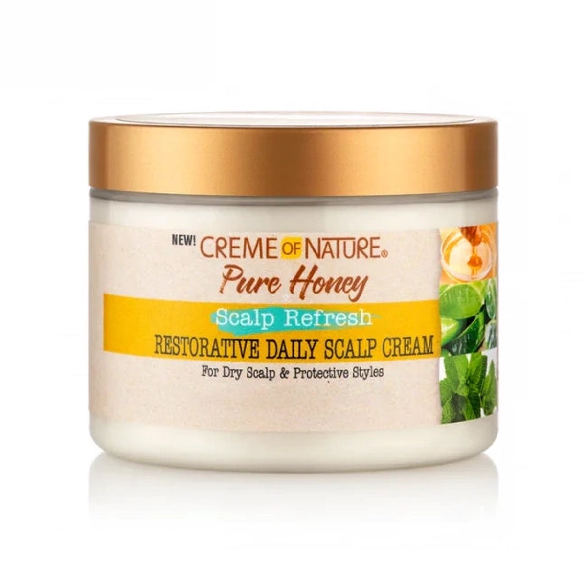Creme Of Nature Scalp Refresh Restorative Daily Scalp Cream 4.5 oz / 139 ml - For Dry, Damaged Scalp & Hair