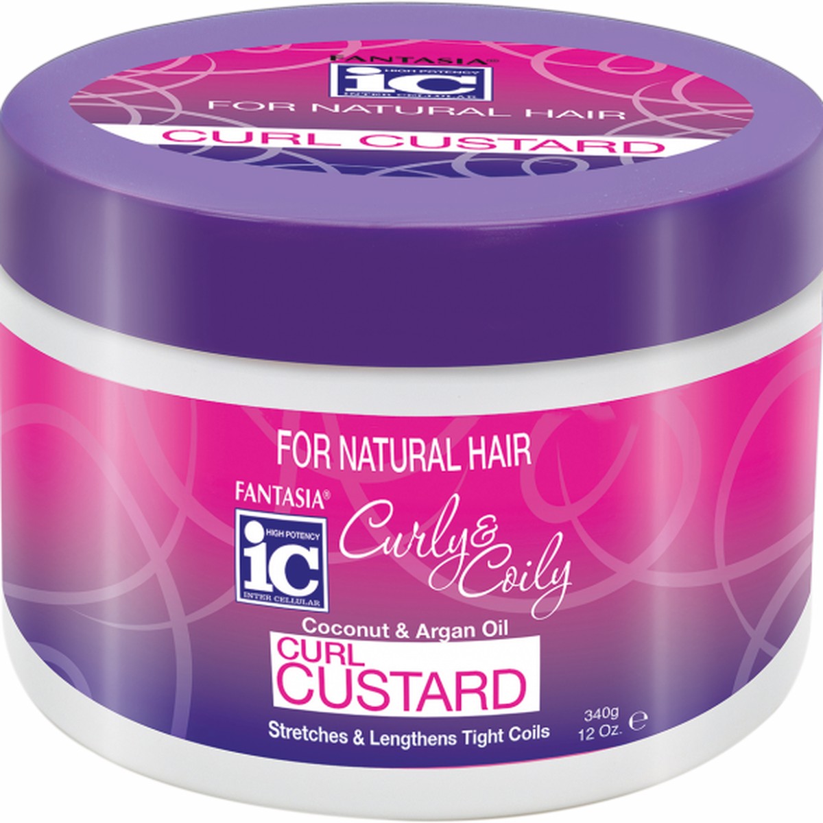 Curly & Coily Fantasia-IC Curl Custard - Define, Hydrate & Enhance Curls for Curly & Coily Hair 340g/11.99 oz