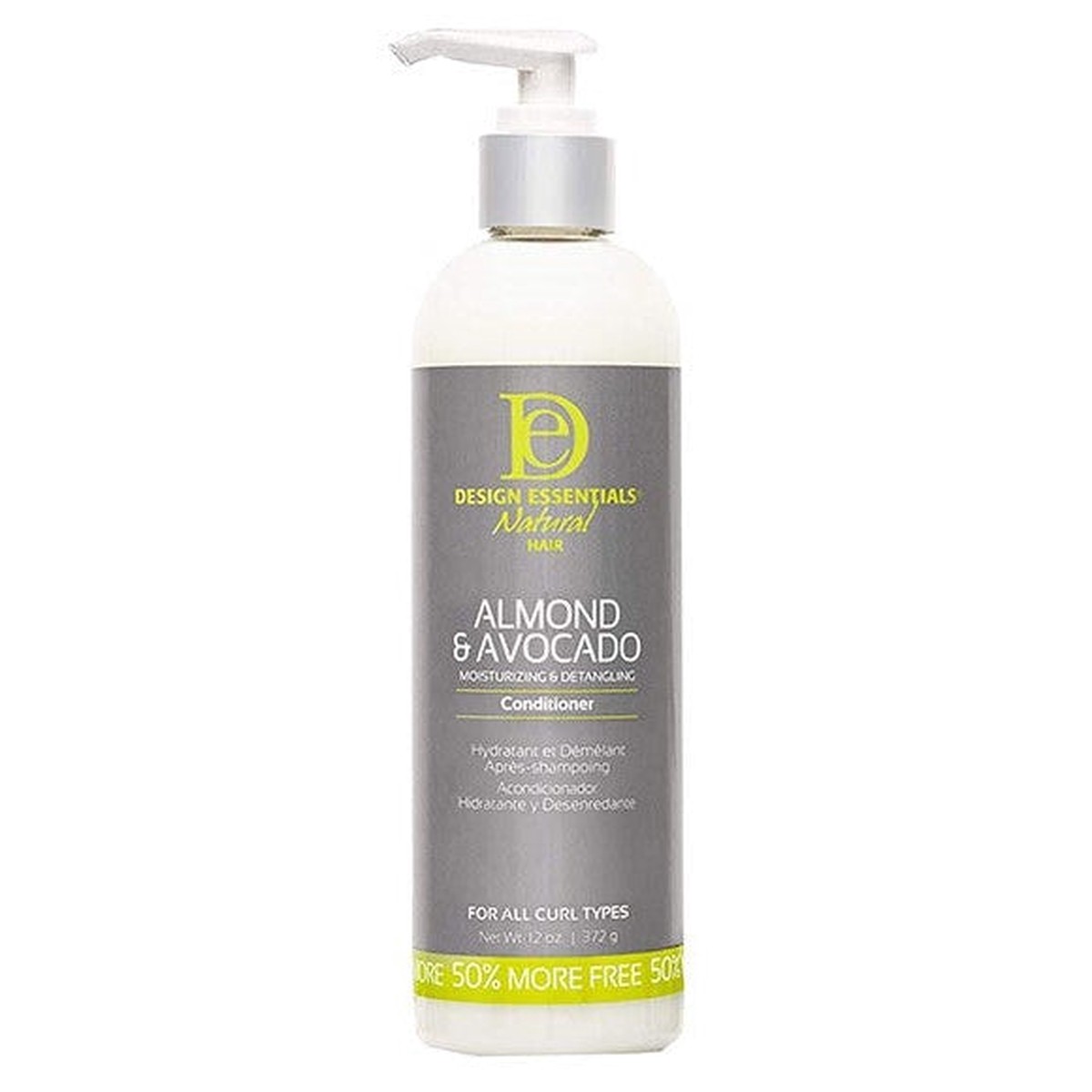 Design Essentials Almond & Avocado Moisturising & Detangling Conditioner 12oz