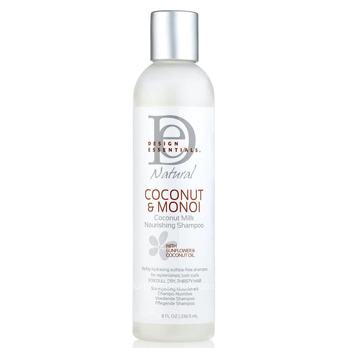 Design Essentials Coconut & Monoi Nourishing Shampoo for Dry, Textured & Colour-Treated Hair 8oz