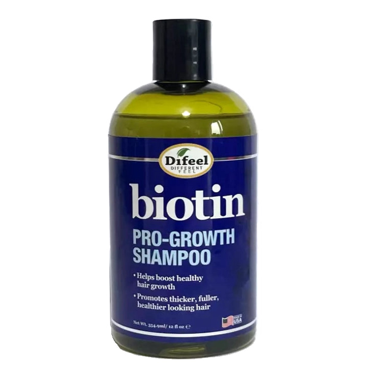 Difeel Biotin Pro-Growth Shampoo for Stronger, Fuller Hair 12 oz