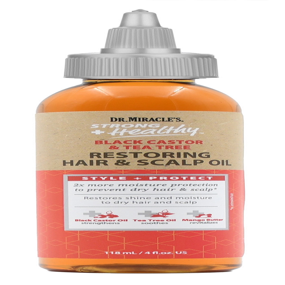 Dr. Miracle's Strong & Healthy Restoring Oil for Hair Growth & Scalp Health 4 Oz