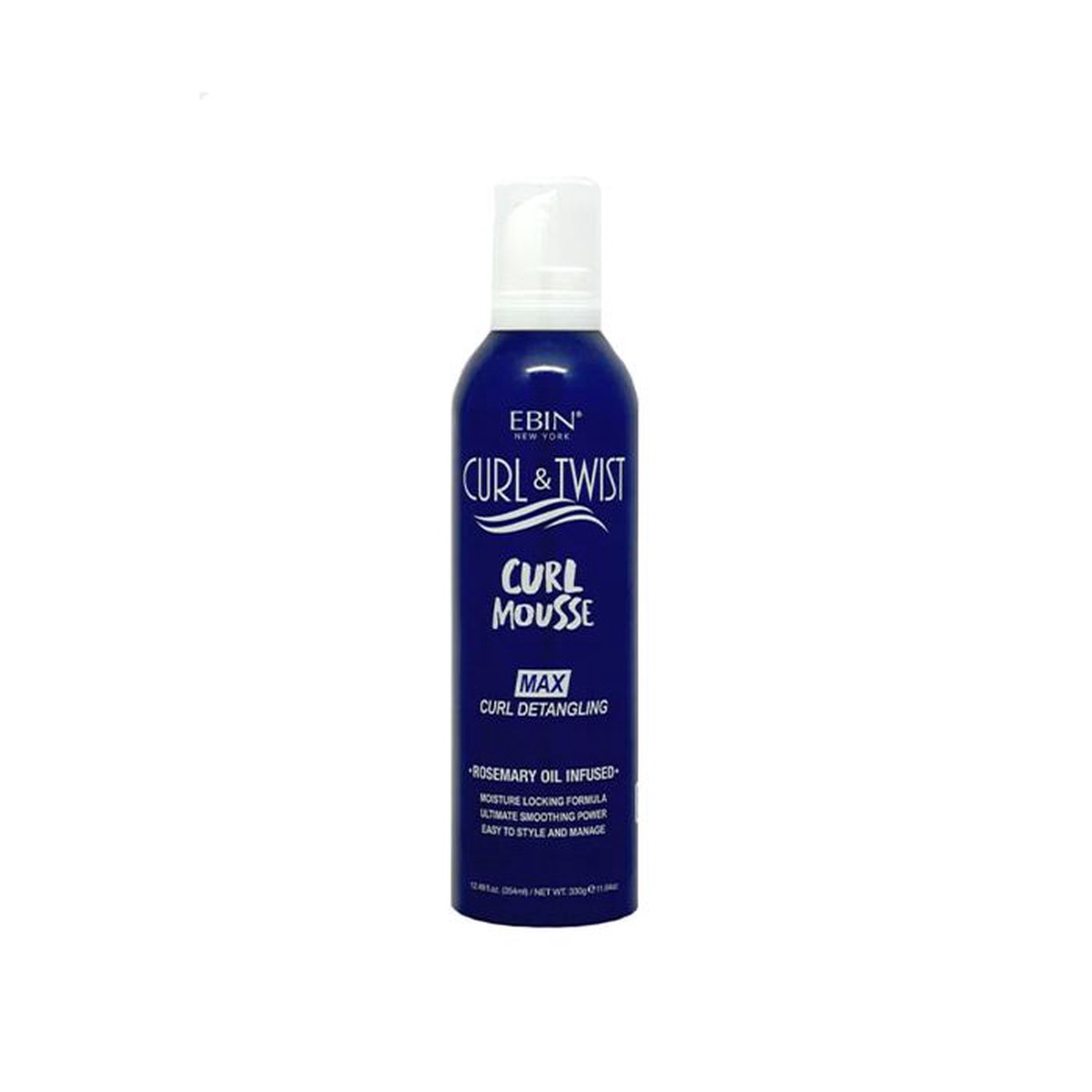 Ebin - Curl & Twist Curl Mousse Max Curl Detangling Rosemary Oil Infused - 12oz