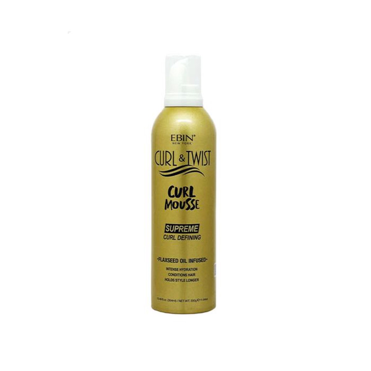 Ebin - Curl & Twist Curl Mousse Supreme Curl Defining Flaxseed Oil Infused - 12oz