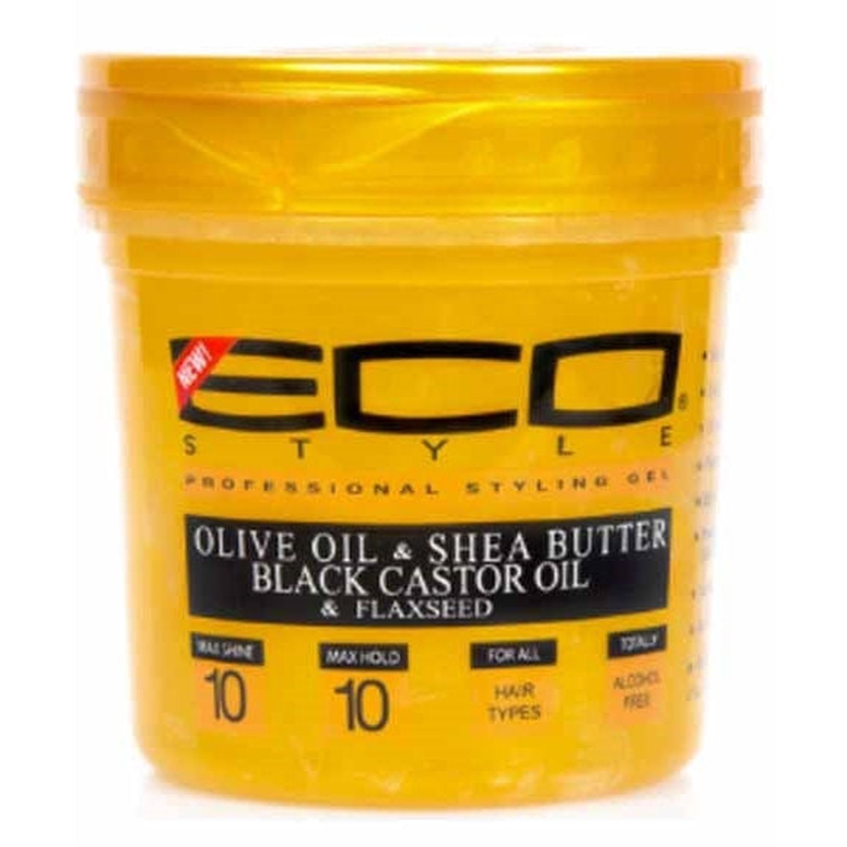 Eco Styler Gold Olive Shea Butter Black Castor And Flaxseed Gel