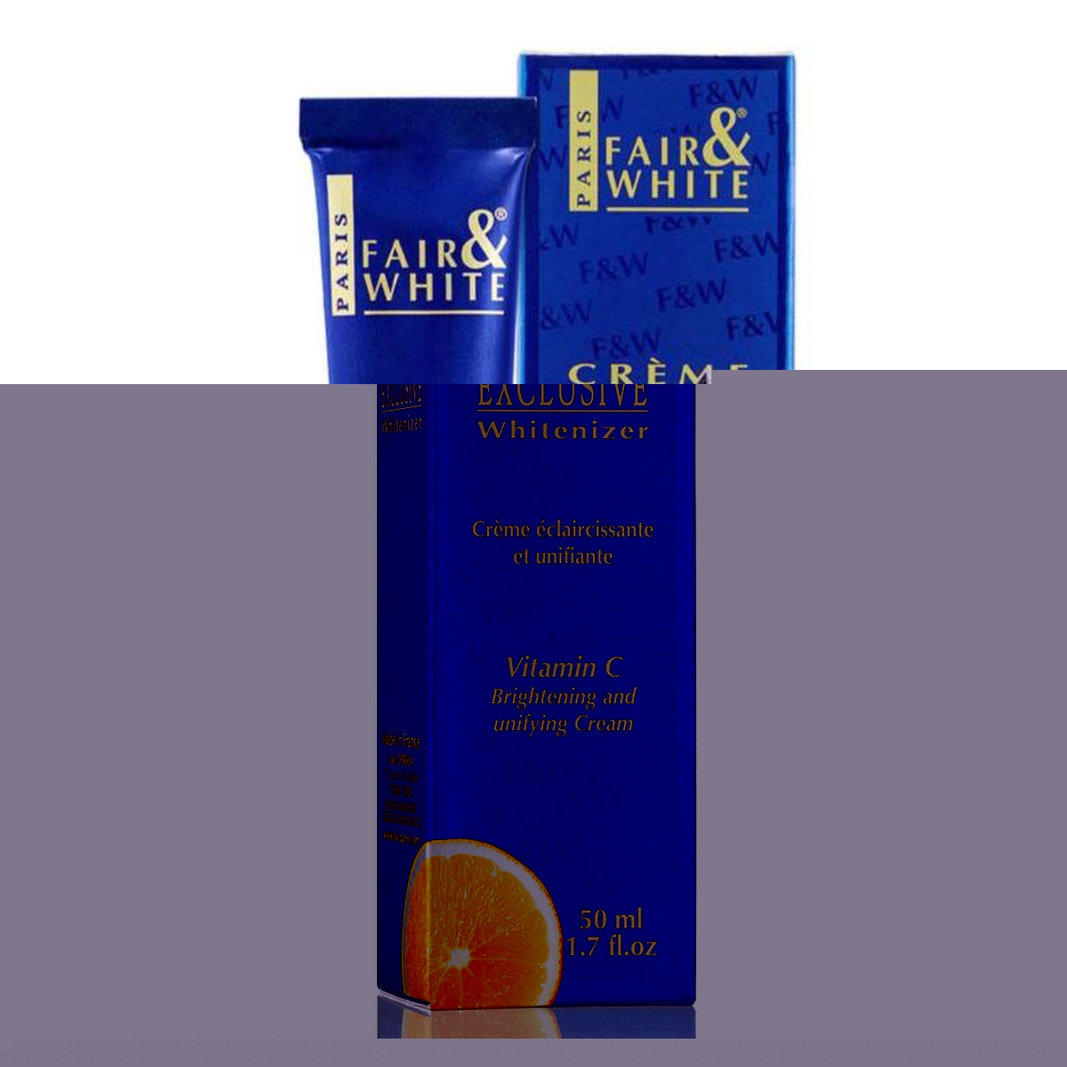 Fair & White Exclusive Brightening Cream 2oz For Daily Moisture