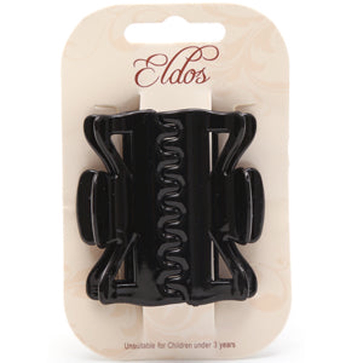 Eldos Black Hair Clamps - Secure Hold & Professional Styling for All Hair Types - Pack of 2