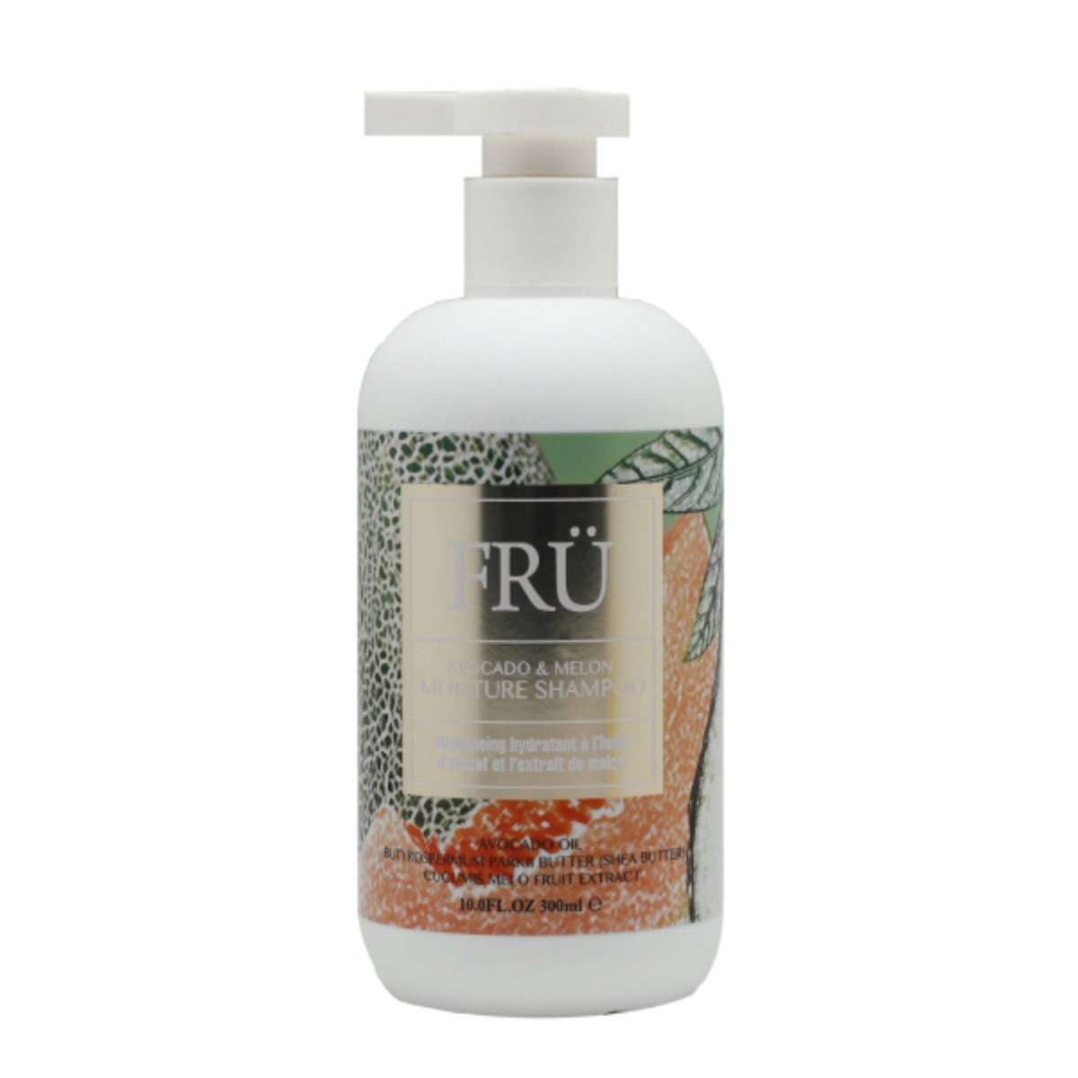 FRU Avocado & Melon Moisture Shampoo for Dry, Dehydrated Hair 300ml / 10.14 oz