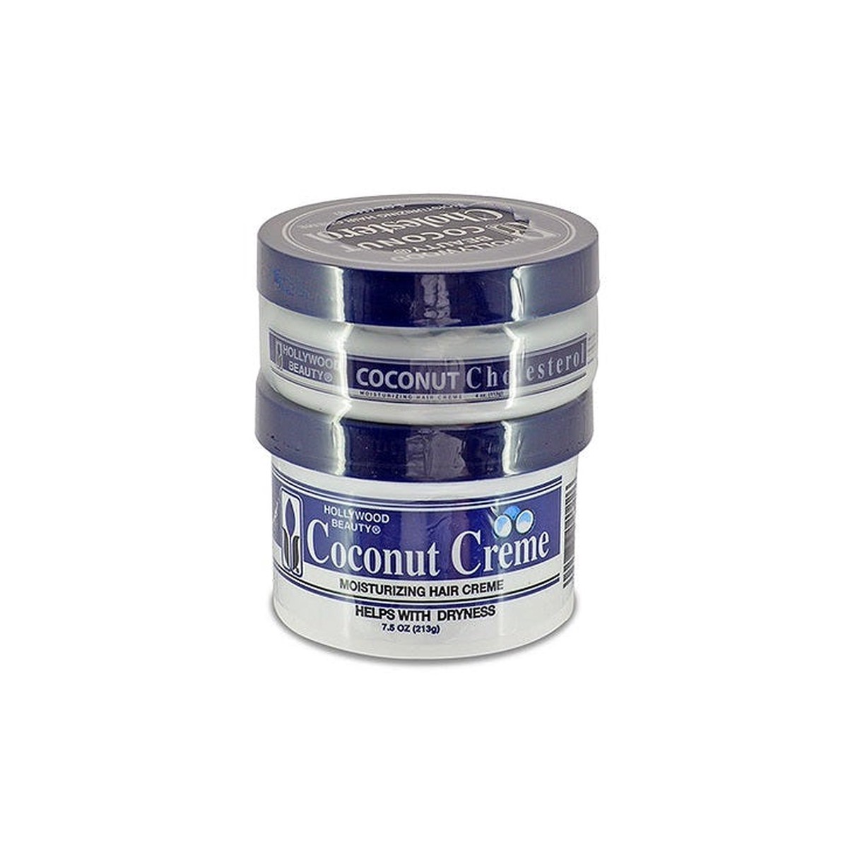 Hollywood Beauty Coconut Creme & Cholesterol Deep Conditioner Set: Hydrates & Repairs Dry, Damaged Hair 213g/7.51 oz