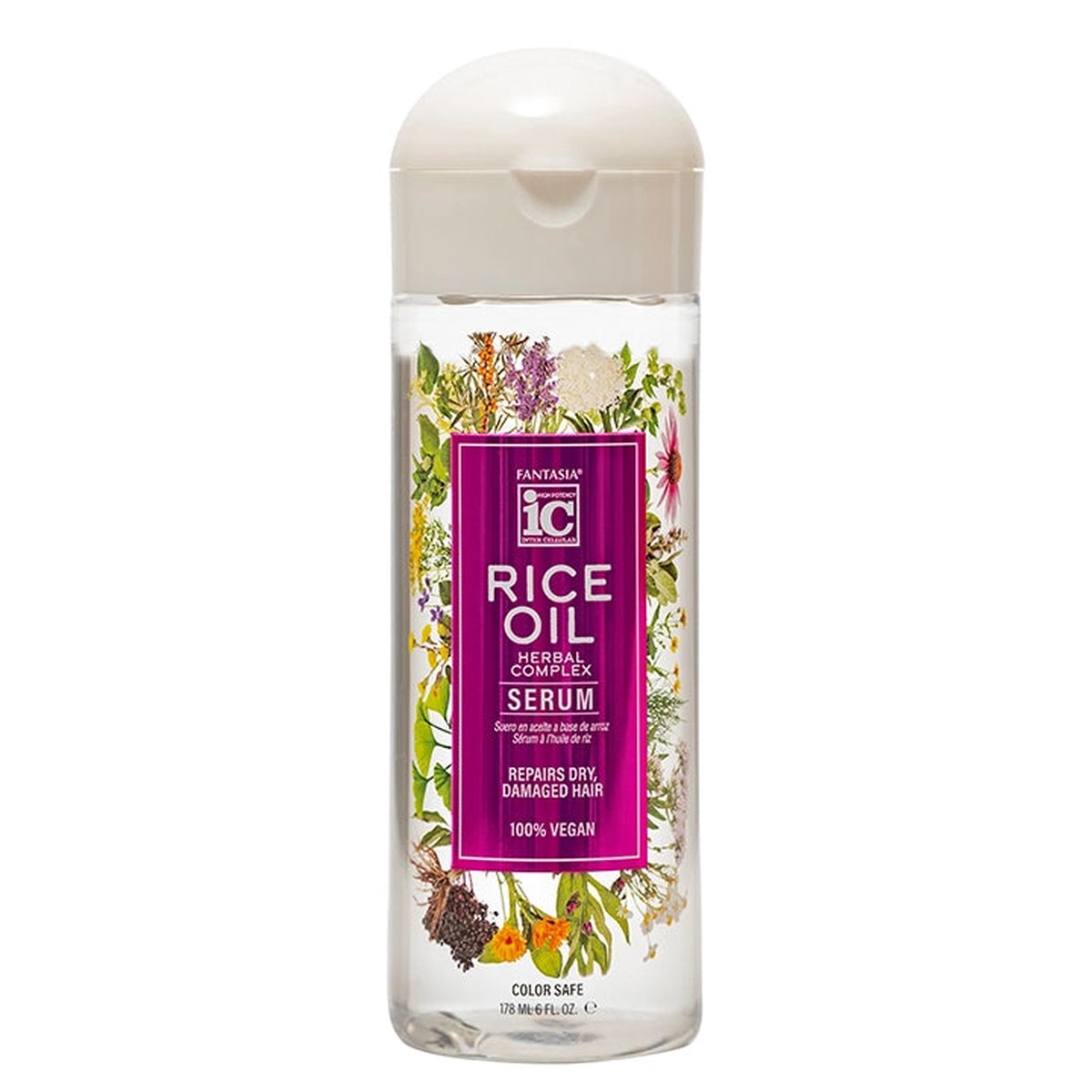 Fantasia IC Rice Oil Serum for Strengthening & Shine for All Hair Types 6 oz
