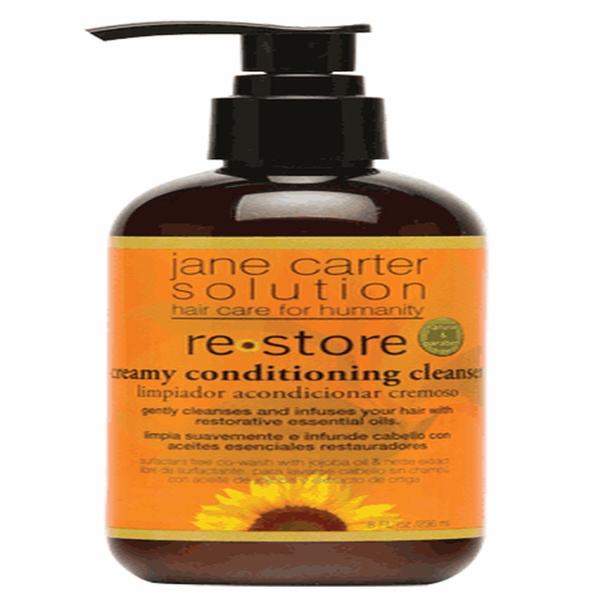 Jane Carter Solution Creamy Conditioning Cleanser Hydrating & Detangling for Curly, Coily & Dry Hair 237ml/8.01 oz